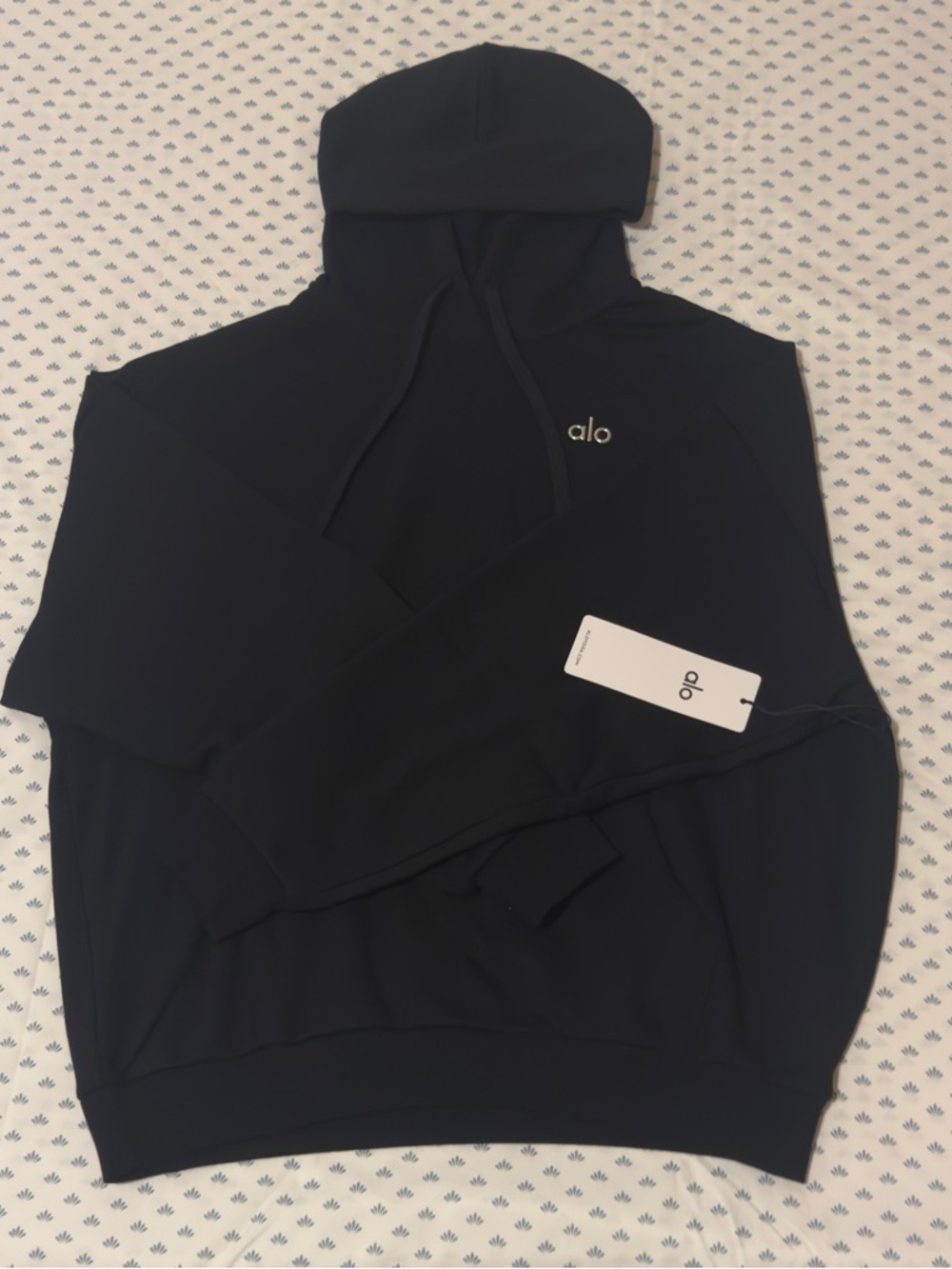 ALO Yoga Men's Black Hoodie Sweatshirt